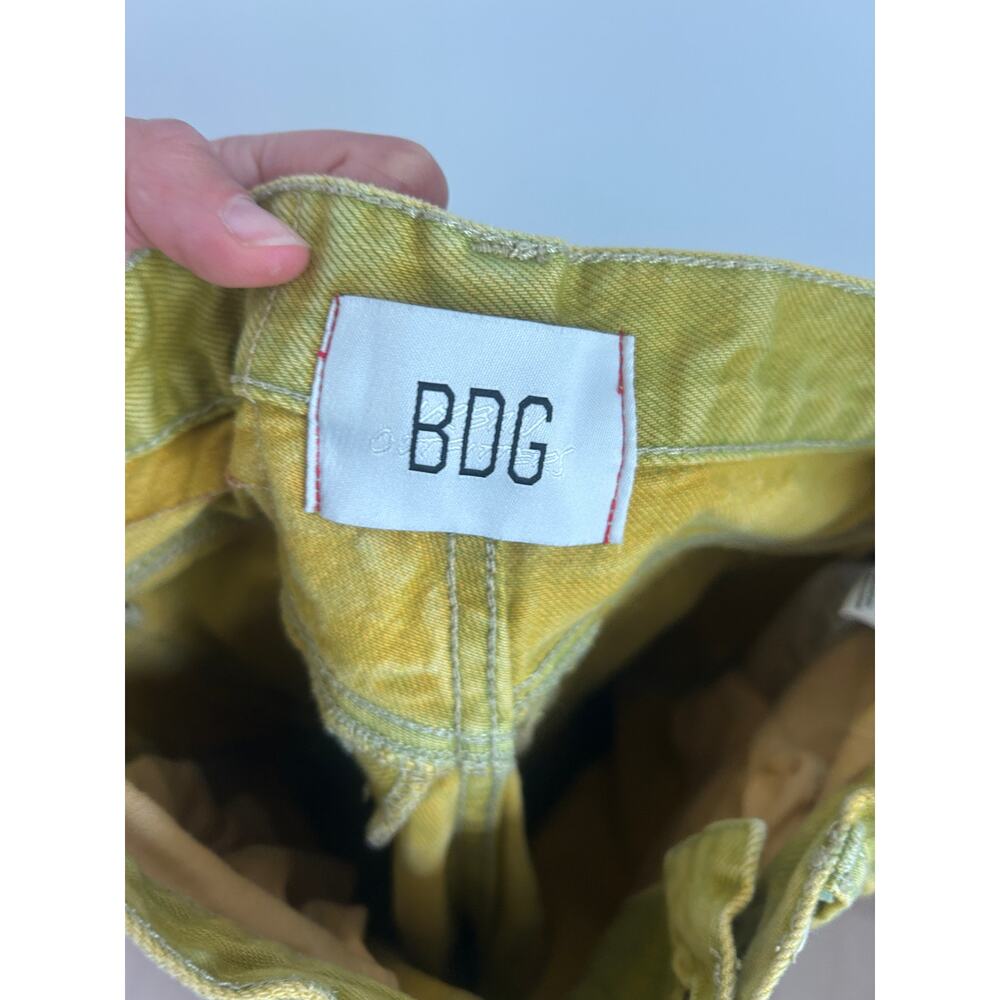 Urban Outfitters BDG High‑Rise Carpenter Yellow Denim Jeans Size 24 Relaxed Fit - Picture 6 of 8